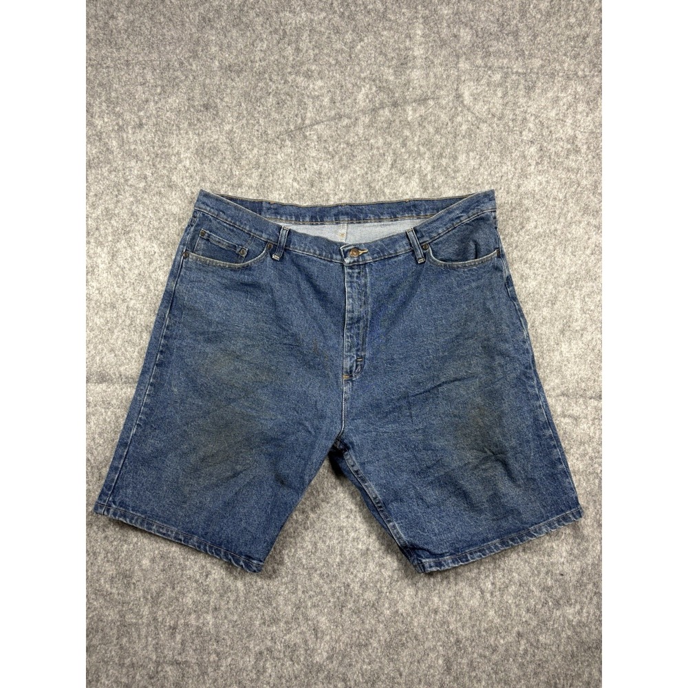 Wrangler Fivestar Mens Denim Shorts Blue Medium Wash Outdoor/Workwear Size 42